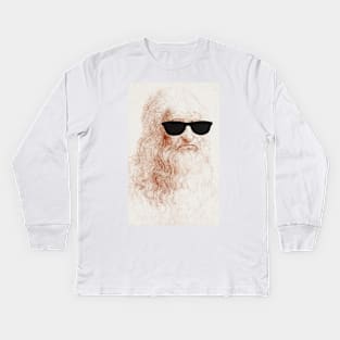 Cool Leonardo da Vinci Kids Long Sleeve T-Shirt